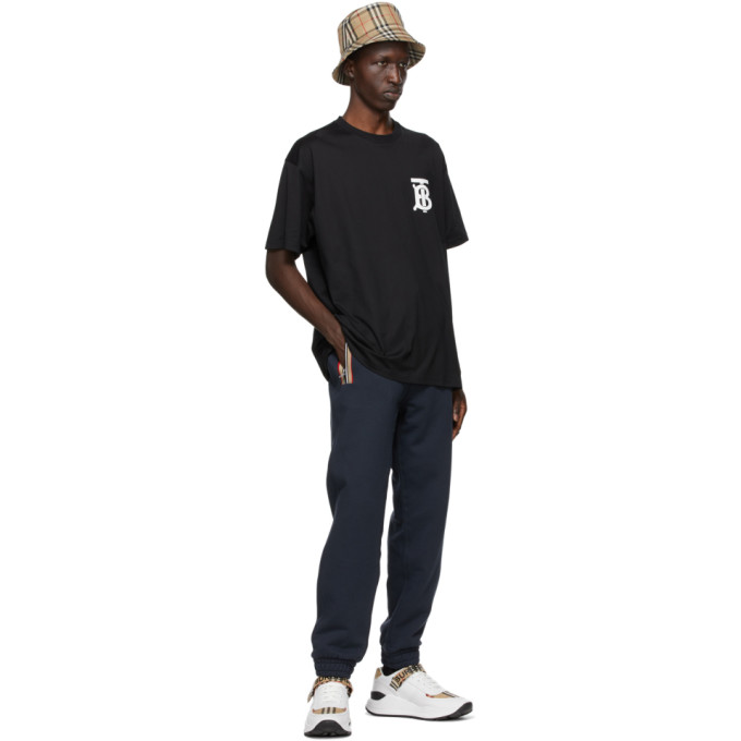 BURBERRY BURBERRY BLACK TB MONOGRAM EMERSON T-SHIRT