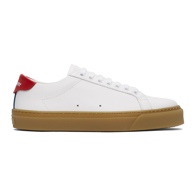 BURBERRY WHITE RANGLETON LOW SNEAKERS