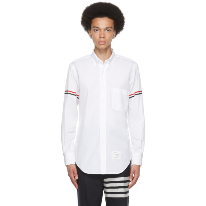 Thom Browne Classic Button-down Shirt In White