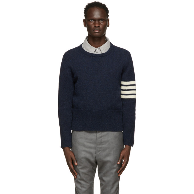 thom browne navy sweatshirt