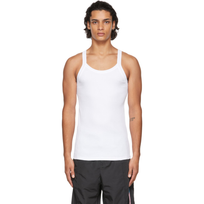 VERSACE WHITE GRECA TANK TOP