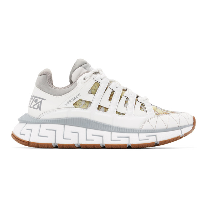 Click to view more detailed imagery on our partner's website Versace Trigreca Low-top Sneaker, White In D014h Whtgl