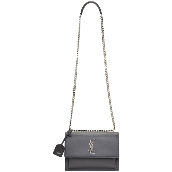 ysl grey sunset bag