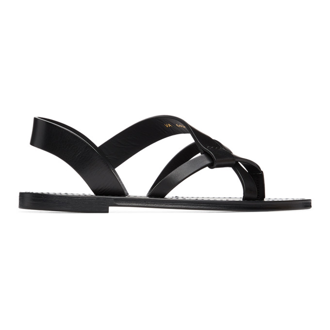 SAINT LAURENT BLACK MATT SANDALS