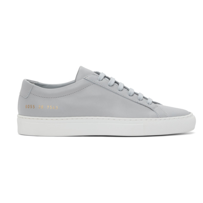 COMMON PROJECTS GREY ORIGINAL ACHILLES LOW SNEAKERS