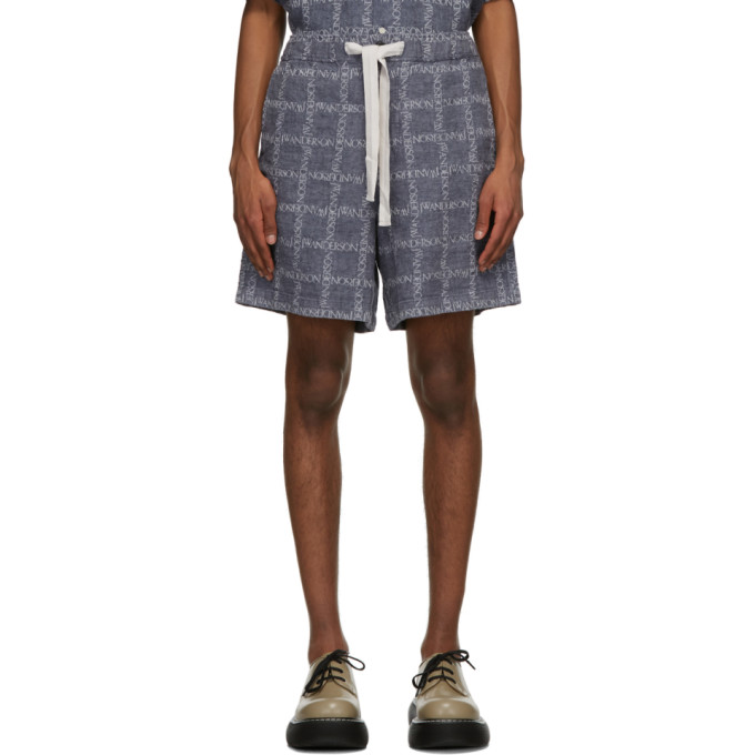 JW ANDERSON JW ANDERSON NAVY OVERSIZED SHORTS