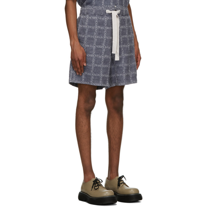 JW ANDERSON JW ANDERSON NAVY OVERSIZED SHORTS