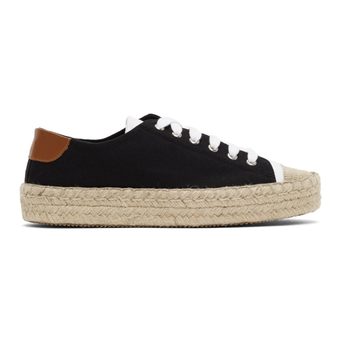 black espadrille trainers