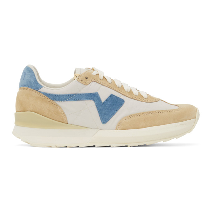 VISVIM OFF-WHITE & BEIGE FKT SNEAKERS