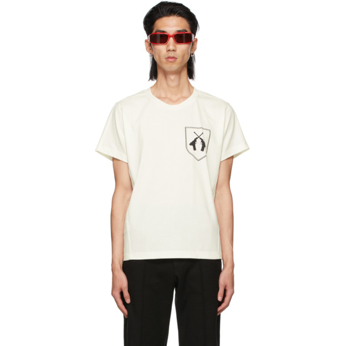 ADYAR SSENSE EXCLUSIVE WHITE TWIN GUNS T-SHIRT