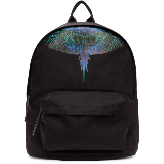 Click to view more detailed imagery on our partner's website Marcelo Burlon County Of Milan Men's Rucksack Backpack Travel Wings In Black