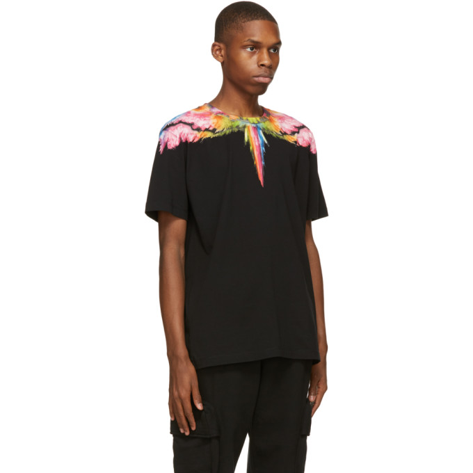 MARCELO BURLON COUNTY OF MILAN MARCELO BURLON COUNTY OF MILAN BLACK COLORDUST WINGS T-SHIRT
