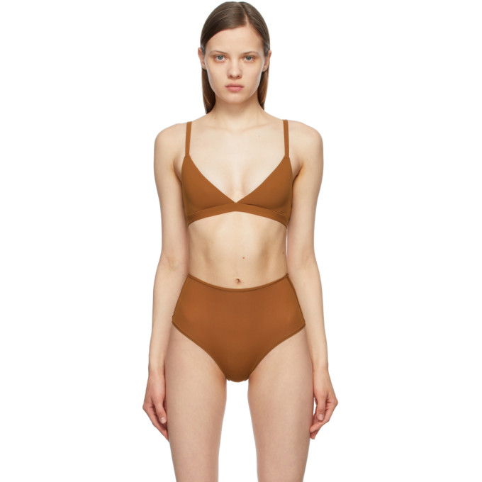 SKIMS Fits Everybody triangle bralette - Oxide