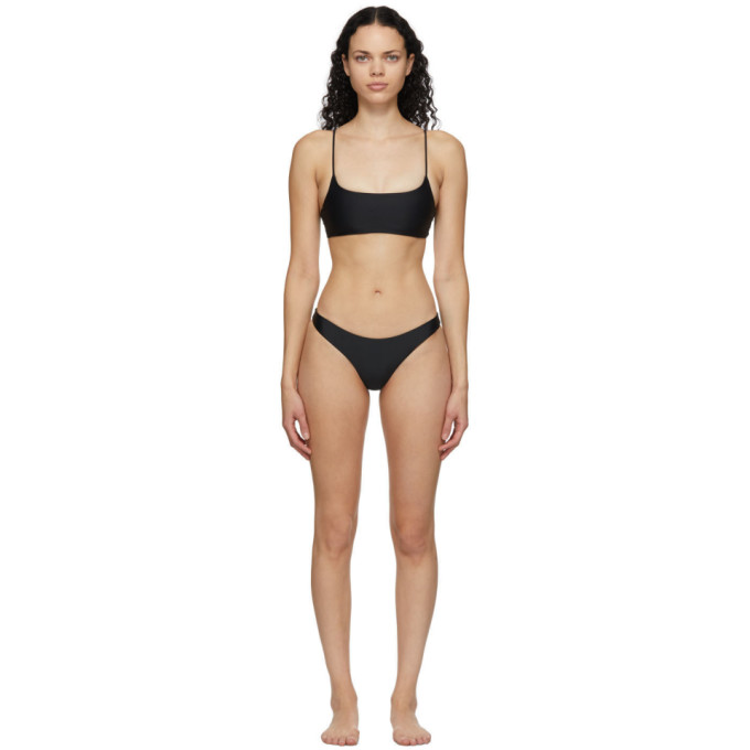 Click to view more detailed imagery on our partner's website Jade Swim Micro Muse Bikini Top In Black