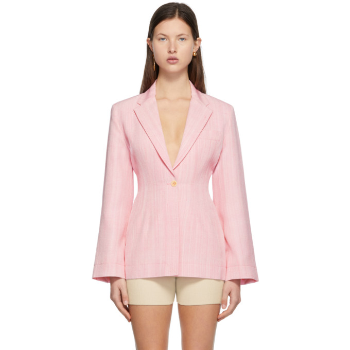 JACQUEMUS PINK 'LA VESTE NOVIO' BLAZER