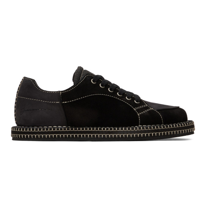 JACQUEMUS BLACK 'LE CHAUSSURES BLÉ' SNEAKERS