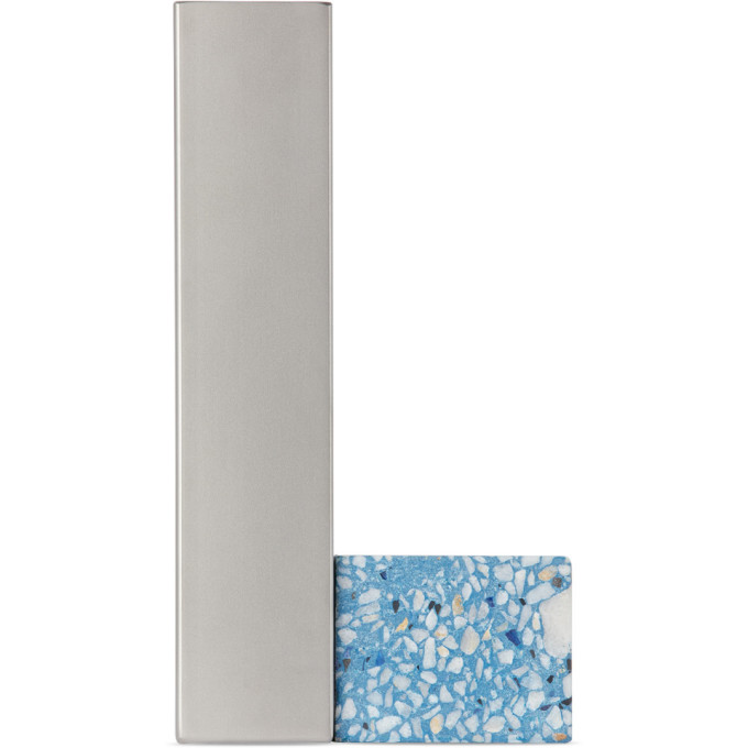 Shop Tableau Ssense Exclusive Blue Small Terrazzo Vase