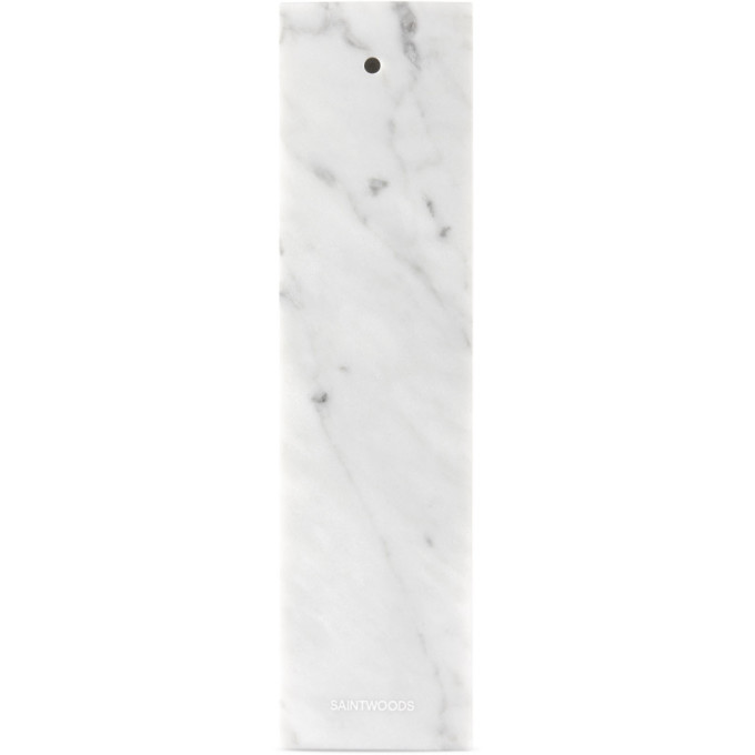 SAINTWOODS SSENSE EXCLUSIVE GREY MARBLE INCENSE HOLDER