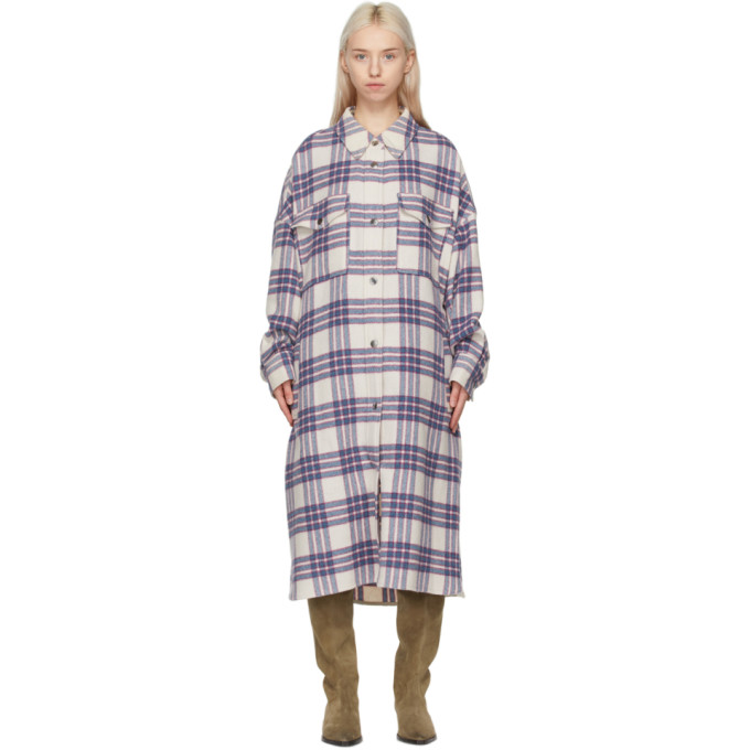 Click to view more detailed imagery on our partner's website Isabel Marant Étoile Isabel Marant Etoile "fontia" Coat In 30bu Blue