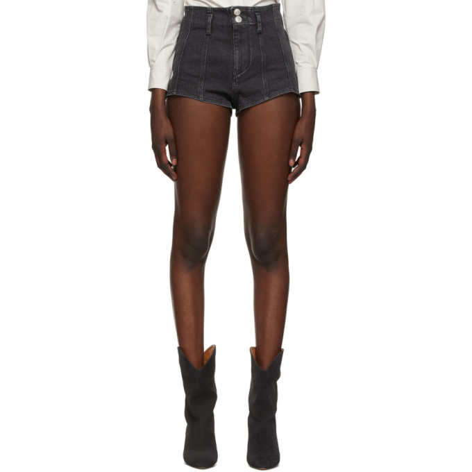 ISABEL MARANT BLACK DEVERSONSR SHORTS