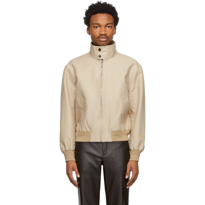 ERNEST W BAKER BEIGE HARRINGTON JACKET