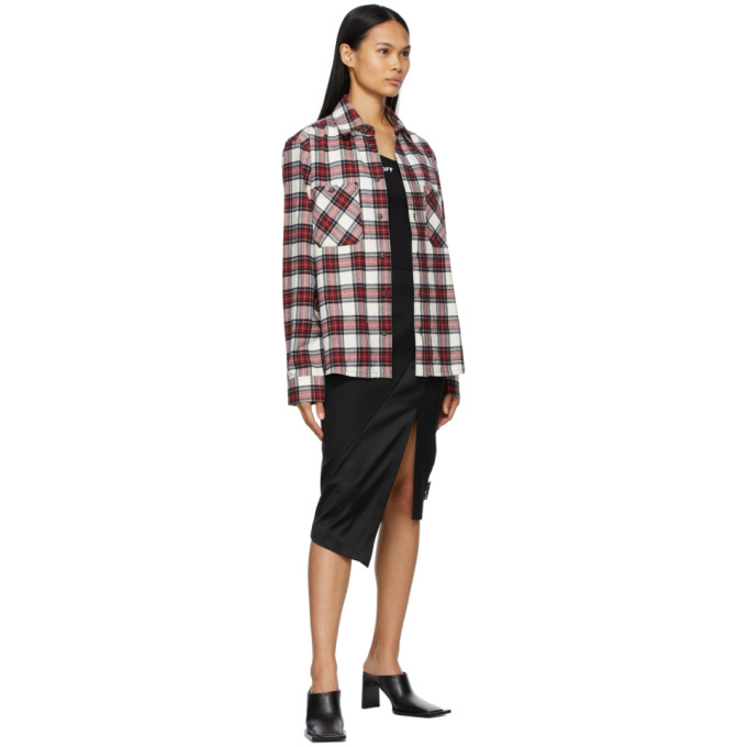 OFF-WHITE OFF-WHITE BLACK ASYMMETRIC RIB TANK TOP