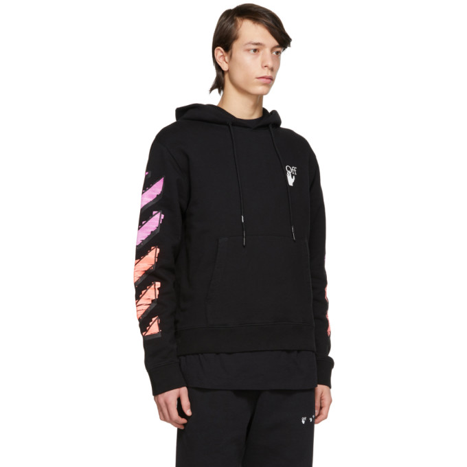 OFF-WHITE OFF-WHITE BLACK SLIM MARKER HOODIE