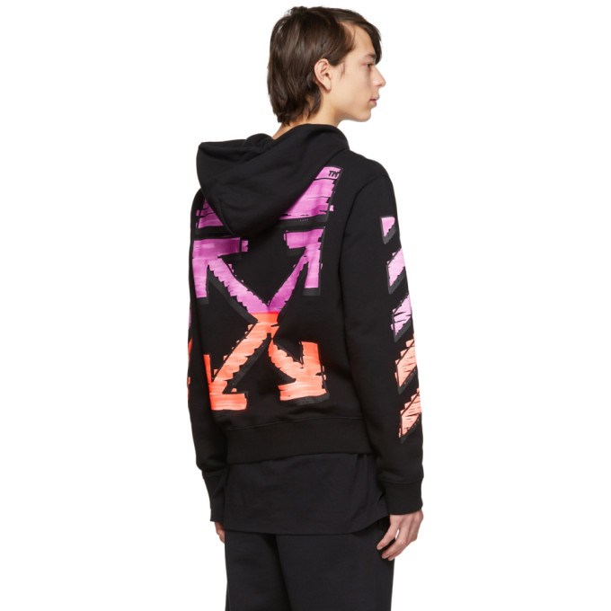 OFF-WHITE OFF-WHITE BLACK SLIM MARKER HOODIE