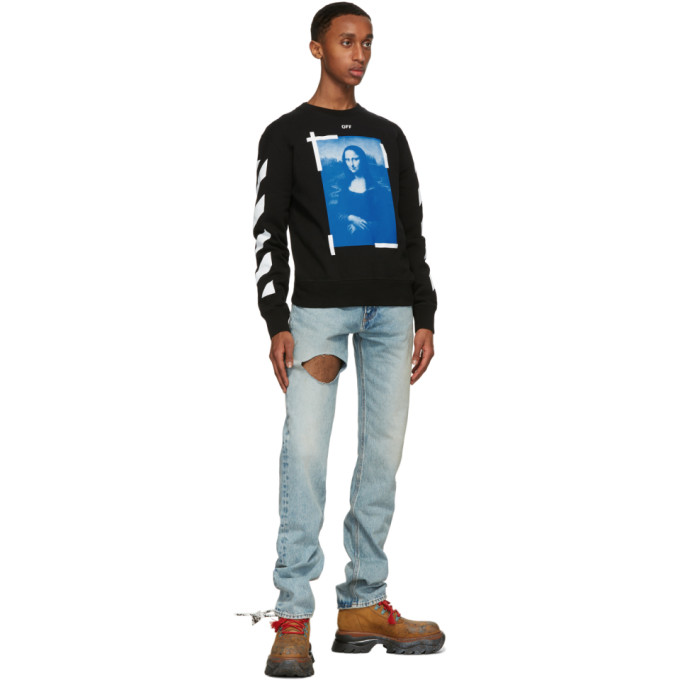 OFF-WHITE OFF-WHITE BLACK MONALISA SWEATSHIRT