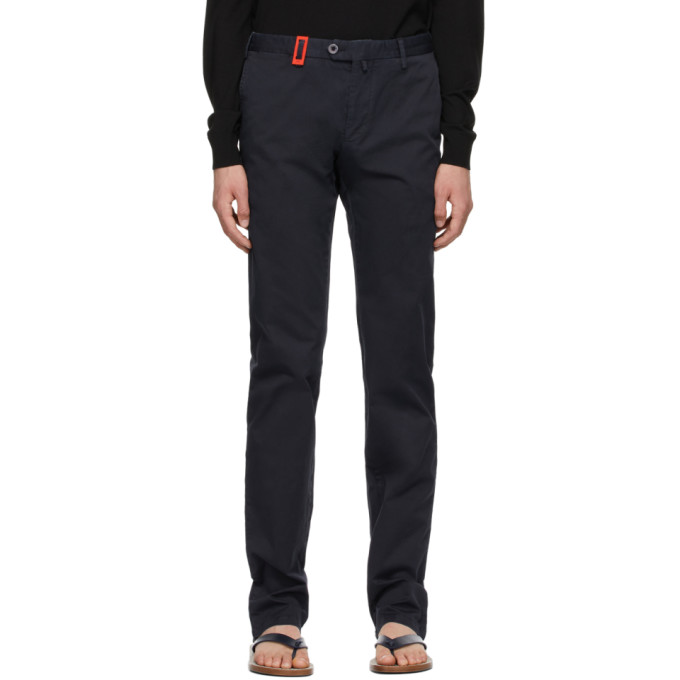 Isaia Men's Gregory Basic Wool Trousers In 820 Navy