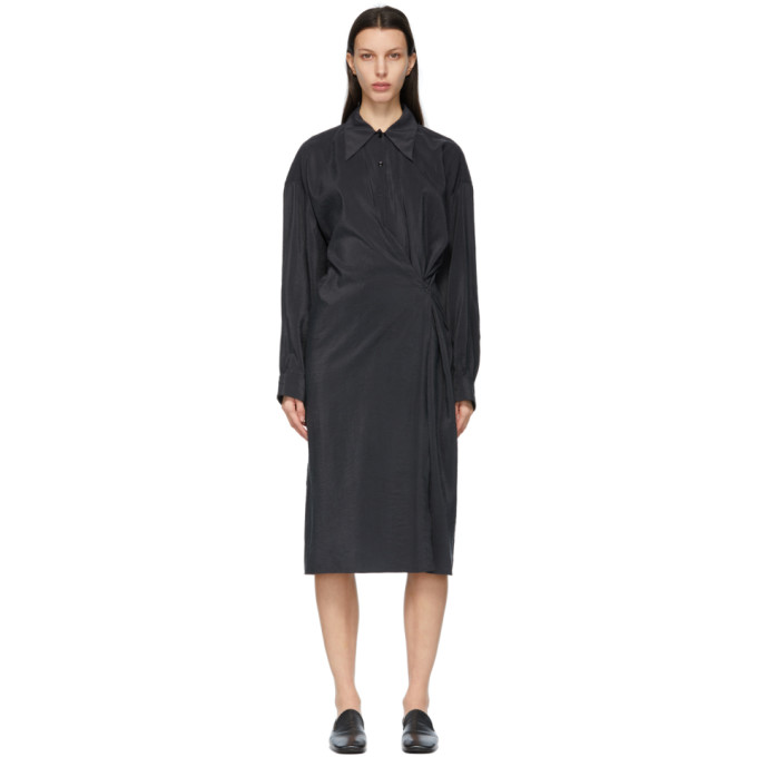 LEMAIRE BLACK TWISTED DRESS