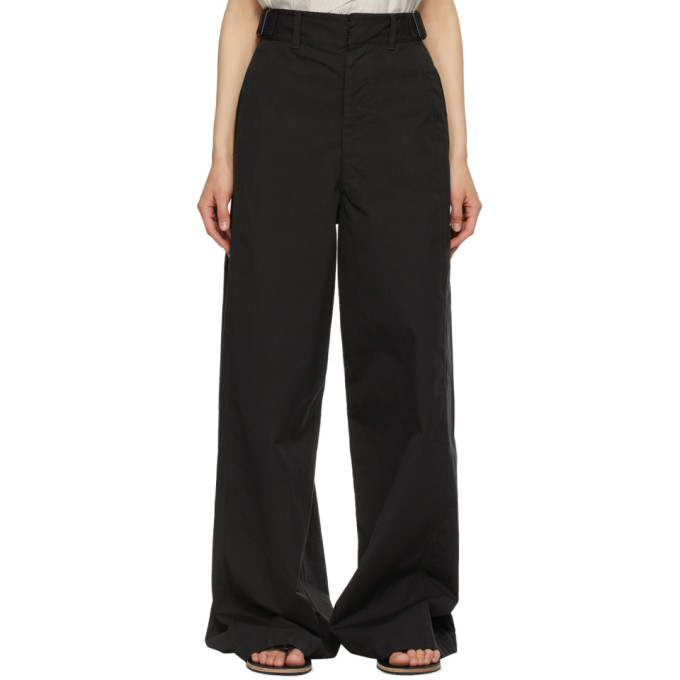 Lemaire Wide Leg Belted Military Pants 