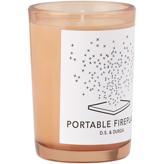 Shop D.s. & Durga Portable Fireplace Candle, 7 oz In N/a