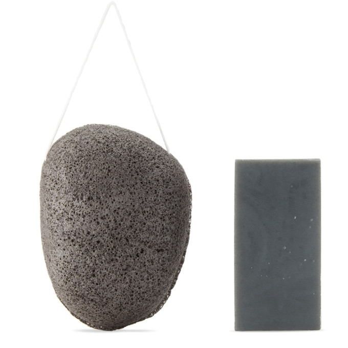 Binu Binu Ssense Exclusive Shaman Charcoal Soap & Konjac Sponge In -