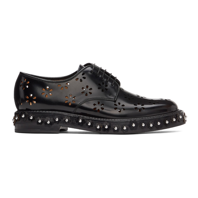 NOIR KEI NINOMIYA BLACK CHURCH'S EDITION LASER-CUT DERBYS