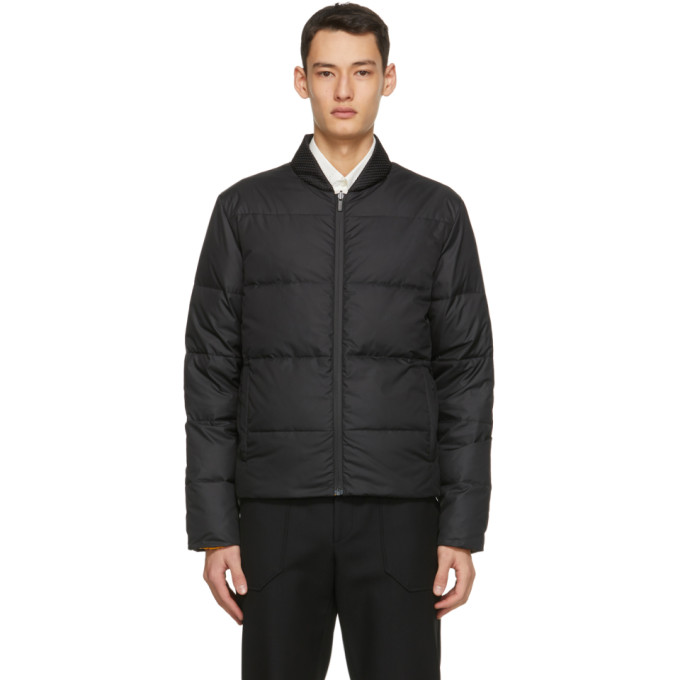 Click to view more detailed imagery on our partner's website Fendi Reversible Logo-appliqué Quilted Down Jacket In F0g8t Blkyk
