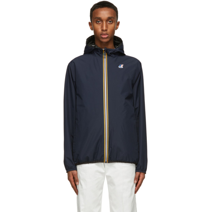 Click to view more detailed imagery on our partner's website Fendi X K-way Reversible Ff-logo Windbreaker Jacket In F0d0c Black