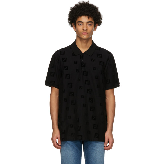 FENDI BLACK 'FOREVER FENDI' POLO