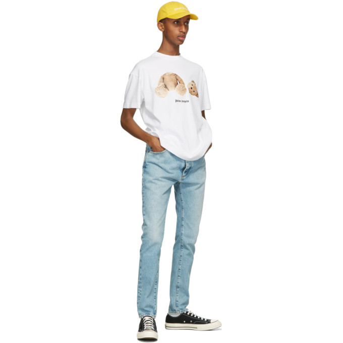 PALM ANGELS PALM ANGELS WHITE BEAR T-SHIRT