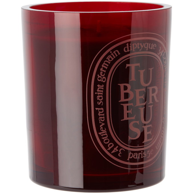 Shop Diptyque Red Tubéreuse Candle, 300 G In Tubereuse