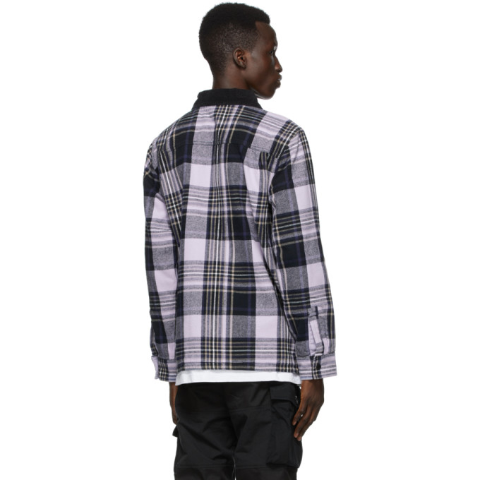 VANS REVERSIBLE PURPLE ANDERSON .PAAK EDITION PLAID CHORE COAT