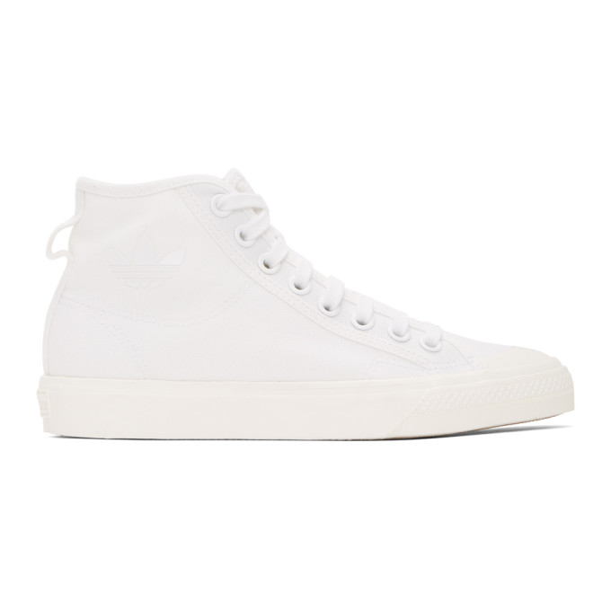 ADIDAS ORIGINALS ADIDAS ORIGINALS WHITE NIZZA HI SNEAKERS