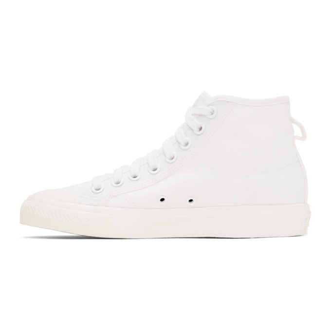 ADIDAS ORIGINALS ADIDAS ORIGINALS WHITE NIZZA HI SNEAKERS