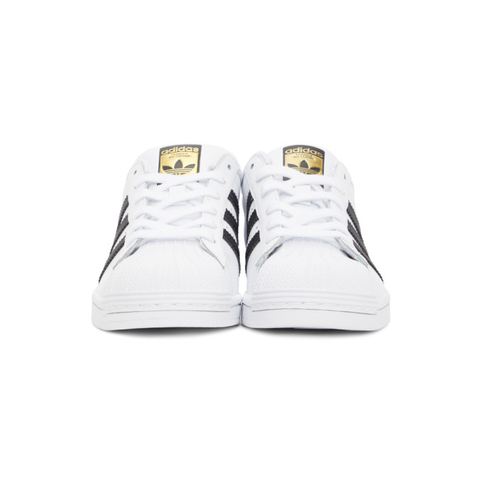 ADIDAS ORIGINALS ADIDAS ORIGINALS WHITE AND BLACK SUPERSTAR SNEAKERS