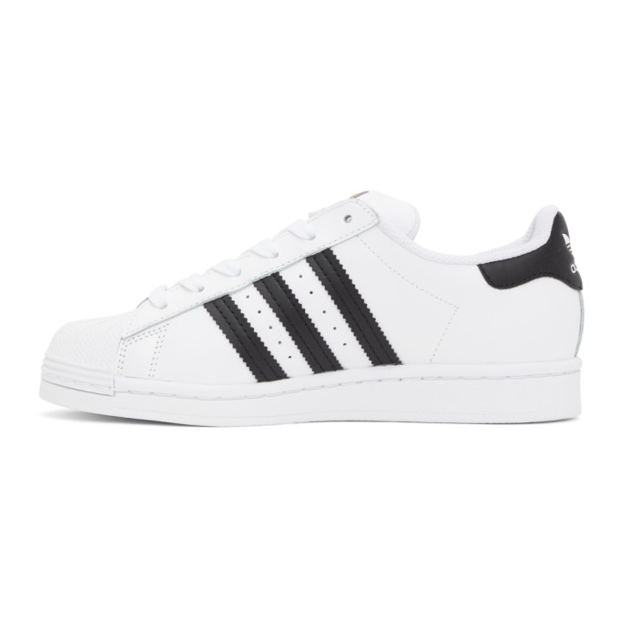 ADIDAS ORIGINALS ADIDAS ORIGINALS WHITE AND BLACK SUPERSTAR SNEAKERS