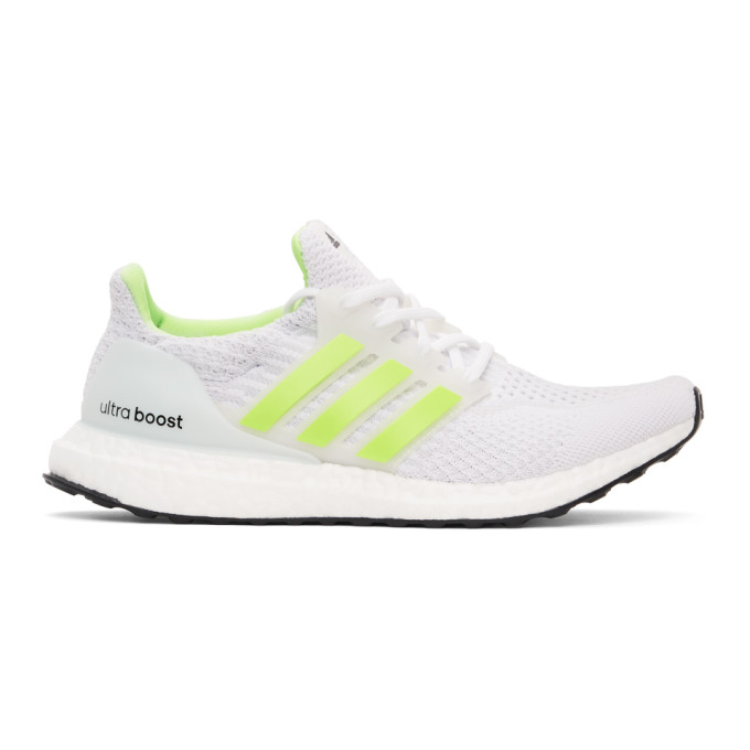 ADIDAS ORIGINALS ADIDAS ORIGINALS WHITE AND GREEN ULTRABOOST DNA SNEAKERS