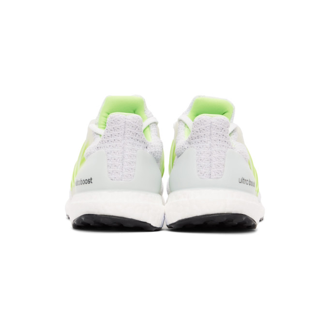 ADIDAS ORIGINALS ADIDAS ORIGINALS WHITE AND GREEN ULTRABOOST DNA SNEAKERS