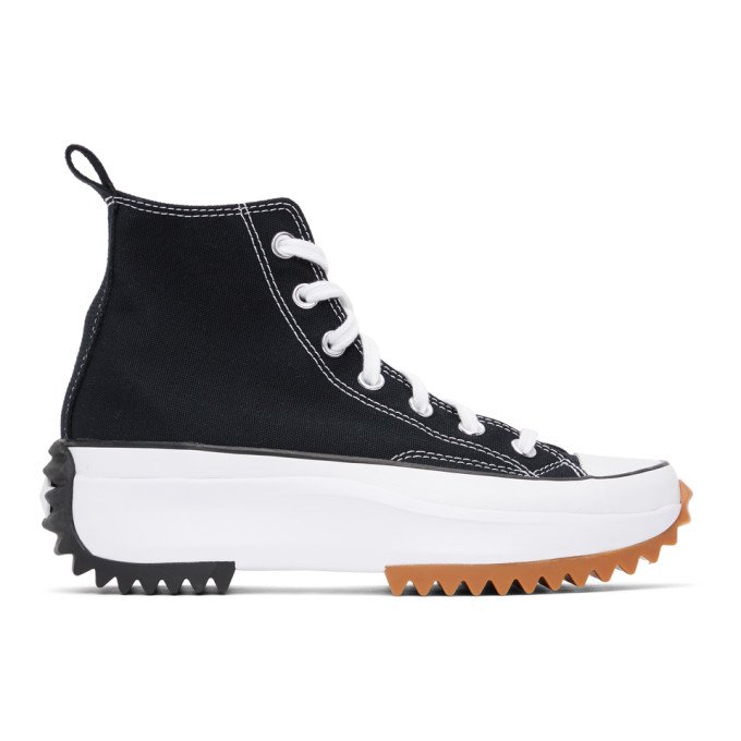 black high top converse platform