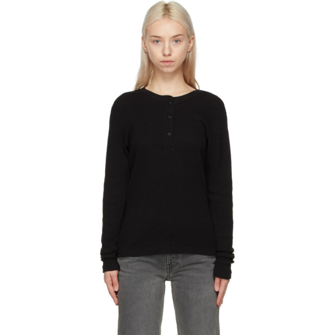 hanes thermal henley