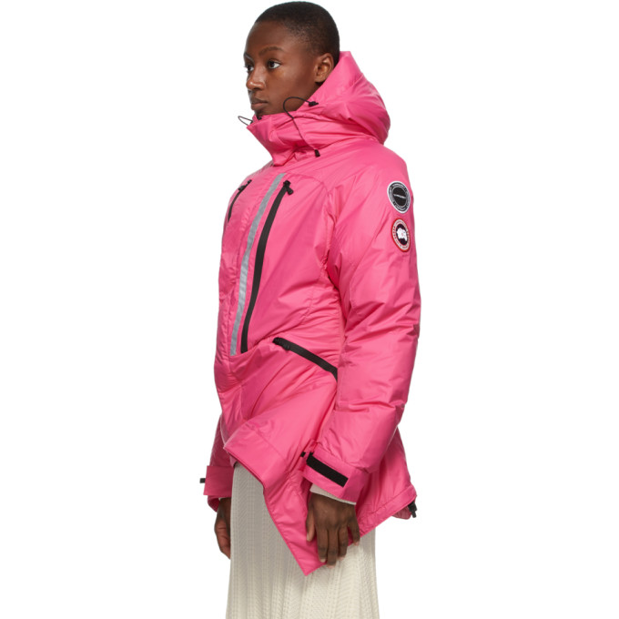 Y/PROJECT PINK CANADA GOOSE EDITION DOWN SKRESLET JACKET
